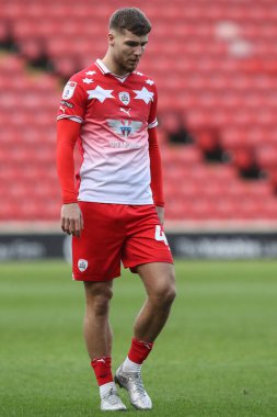 Barnsley takımından John Mcatee 27 Ocak 202 'de Oakwell, Barnsley, İngiltere' de oynanan 1.