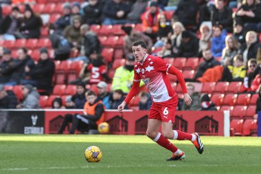 Barnsley 'den Mal de Gevigney topu 27 Ocak 2024' te İngiltere 'nin Oakwell kentinde oynanan Sky Bet 1 maçı sırasında aldı.