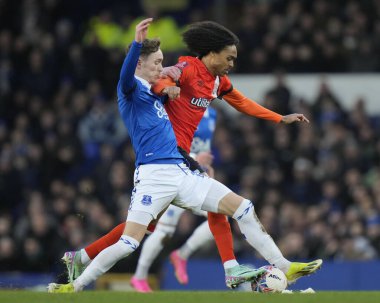 Luton Town takımından Tahith Chong, 27 Ocak 202 tarihinde Goodison Park, Liverpool 'da oynanan dördüncü tur müsabakasında Everton ile Luton Town arasında oynanan 4.