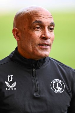 Curtis Fleming, 27 Ocak 202 'de Bloomfield Road, Blackpool' da oynanan Sky Bet Ligi 1 karşılaşması öncesinde Charlton Athletic 'in geçici baş antrenörü.