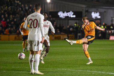 Newport County 'den Harry Charsley, Birleşik Krallık' ın Newport şehrinde oynanan ve 28 Ocak 202 tarihinde oynanan 4.