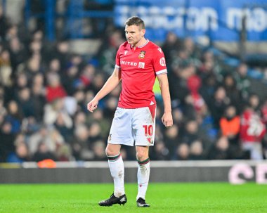 Wrexham 'dan Paul Mullin, Birleşik Krallık' ın Blackburn kentinde oynanan dördüncü tur karşılaşmasında Blackburn Rovers 'a karşı Wrexham, 29 Ocak 202