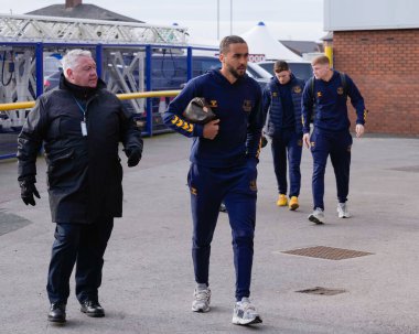 Everton 'dan Dominic Calvert-Lewin, 27 Ocak 202 tarihinde Birleşik Krallık' ın Liverpool kenti Goodison Park 'ta oynanan 4.