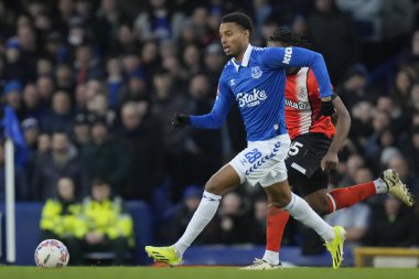 Everton 'dan Yusuf Chermiti, Birleşik Krallık' ın Goodison Park kentinde oynanan dördüncü tur müsabakasında Everton, Luton Town 'a karşı.