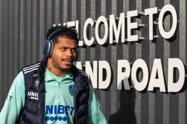 Leeds United takımından Georgina Rutter, 27 Ocak 202 tarihinde Elland Road, Leeds, İngiltere 'de oynanan dördüncü tur karşılaşması olan Leeds United ve Plymouth Argyle' ın önünde Elland Road Stadyumu 'na geldi.