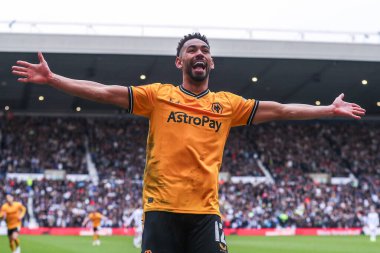 Wolverhampton Wanderers 'dan Matheus Cunha, 28 Ocak 202' de Birleşik Krallık 'ın başkenti West Bromwich' te oynanan dördüncü tur müsabaka Batı Bromwich Albion-Wolverhampton Wanderers maçında 0-2 'lik galibiyet golünü kutluyor.