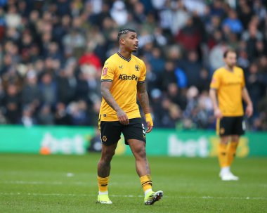 Wolverhampton Wanderers takımından Mario Lemina, Birleşik Krallık 'ın başkenti West Bromwich Albion' a karşı oynanan dördüncü tur karşılaşmasında...