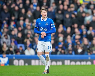 Everton 'dan Nathan Patterson, Birleşik Krallık' ın başkenti Liverpool 'da oynanan dördüncü tur müsabakasında Everton, Luton Town' a karşı.