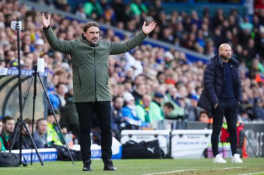 Leeds United 'ın teknik direktörü Daniel Farke, 27 Ocak 202' de Elland Road, Leeds, İngiltere 'de oynanan 4.