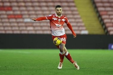 Barnsley 'den Adam Phillips 27 Ocak 202' de İngiltere 'nin Oakwell kentinde oynanan Sky Bet 1 karşılaşmasında Barnsley ile Exeter City karşı karşıya.