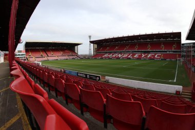 Oakwell 'in Sky Bet Ligi 1 maçı sırasında Oakwell, Barnsley - Exeter City maçı sırasında genel görünümü, 27 Ocak 202