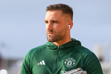 Manchester United takımından Luke Shaw, Birleşik Krallık 'ın Newport şehrinde oynanan ve 28 Ocak 202 tarihinde oynanan 4.