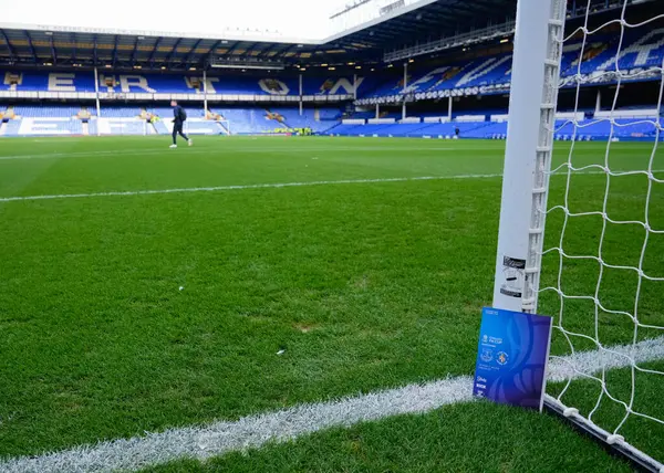 Goodison Park 'ın maçtan önceki iç saha görüntüsü, 27 Ocak 202 tarihinde Birleşik Krallık' ın Liverpool kentinde oynanan dördüncü tur müsabaka Everton-Luton Town maçı sırasında çekildi.