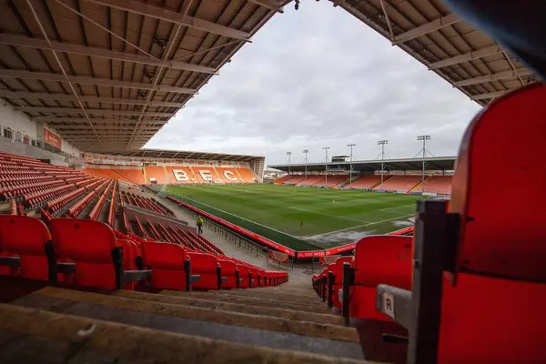 General View Bloomfield Road Home Blackpool Sky Bet League Match — Stock Photo, Image