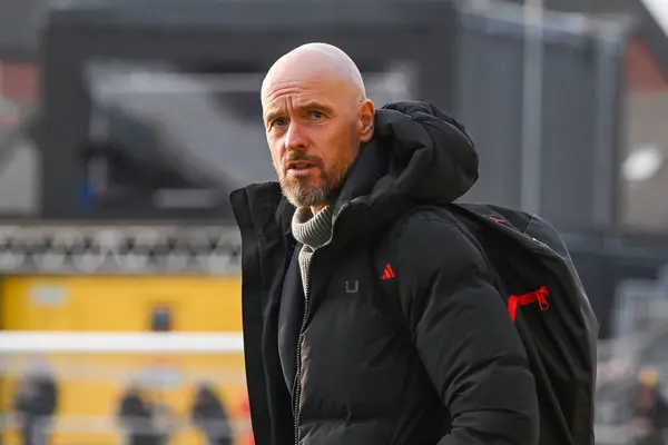 Erik Ten Hag Manager Manchester United Arrives Ahead Emirates Cup — Stock Photo, Image