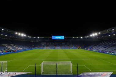 30 Ocak 202 'de King Power Stadyumu' nda Leicester City ile Swansea City arasındaki Sky Bet Şampiyonası öncesinde Leicester City 'nin ev sahibi King Power Stadyumu' nun genel görüntüsü.