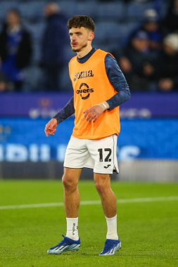 Swansea City 'den Jamie Paterson 30 Ocak 202' de King Power Stadyumu 'nda Leicester City ile Swansea City arasındaki Sky Bet Şampiyonası öncesi ısınma maçında