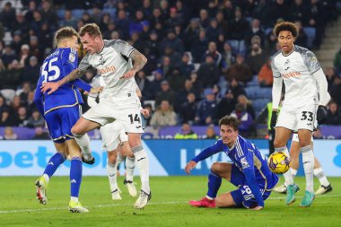 Leicester City 'den Kasey McAteer 30 Ocak 202' de King Power Stadyumu 'nda Leicester City ile Swansea City arasındaki Sky Bet Şampiyonası maçında kaleye ateş etti.