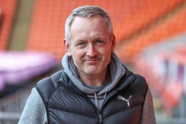 Neil Critchley, Bristol Street Motors Şampiyonası çeyrek final maçında Blackpool 'un koçu Bolton Wanderers' a karşı Bloomfield Road, Blackpool, İngiltere, 30 Ocak 202