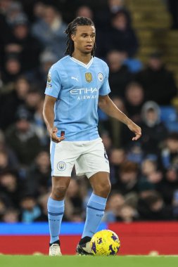 Manchester City 'den Nathan Ak Premier Lig maçında Manchester City ile Burnley arasında 31 Ocak 2024' te Etihad Stadyumu 'nda oynanan maçta topu aldı.