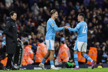 Manchester City 'den Jack Grealish 31 Ocak 202' de Etihad Stadyumu 'nda Manchester City' nin Burnley 'e karşı oynadığı Premier League maçında Manchester City' den Phil Foden 'in yerini aldı.