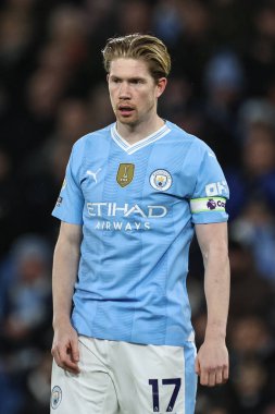 Premier Lig karşılaşmasında Manchester City, Etihad Stadyumu 'nda Burnley' e karşı 31 Ocak 202 'de oynanan Premier League karşılaşmasında Manchester City' den Kevin De Bruyne