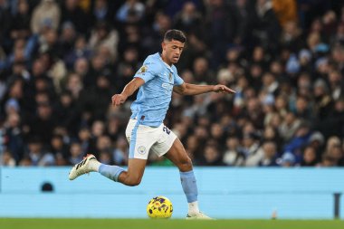 Manchester City 'den Matheus Nunes Premier League maçında topla Manchester City ile Burnley' e karşı Etihad Stadyumu, Manchester, İngiltere, 31 Ocak 202