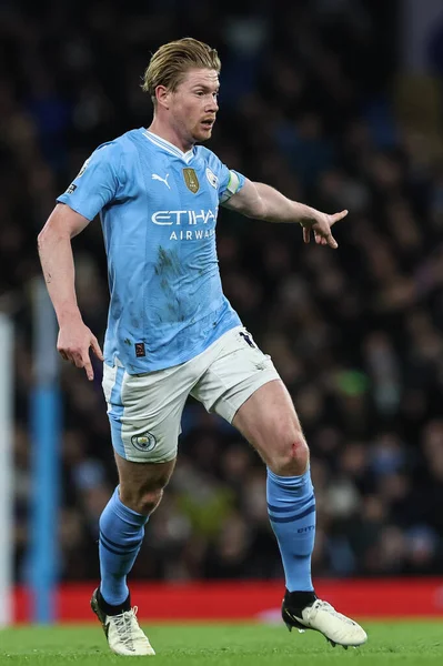 Kevin Bruyne Uit Manchester City Tijdens Premier League Match Manchester — Stockfoto