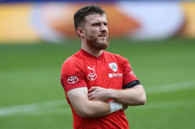 Barnsley 'den Nicky Cadden, 3 Şubat 202' de İngiltere 'deki Toughsheet Community Stadyumu' nda oynanan Sky Bet 1 maçında Bolton Wanderers - Barnsley maçında ısınma turunda...