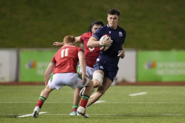 İskoçya U20 'den Kerr Johnston, 2024 Guinness U20' de Walker Price of Wales U20 'de 6 ulusa karşı Galler - İskoçya U20' ler Stadiwm CSM, Colwyn Bay, Birleşik Krallık, 2 Şubat 202