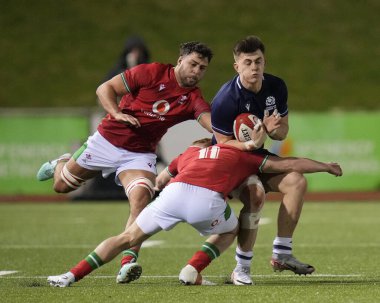 İskoçya U20 'den Kerr Johnston, 2024 Guinness U20' de Walker Price of Wales U20 'de 6 ulusa karşı Galler - İskoçya U20' ler Stadiwm CSM, Colwyn Bay, Birleşik Krallık, 2 Şubat 202