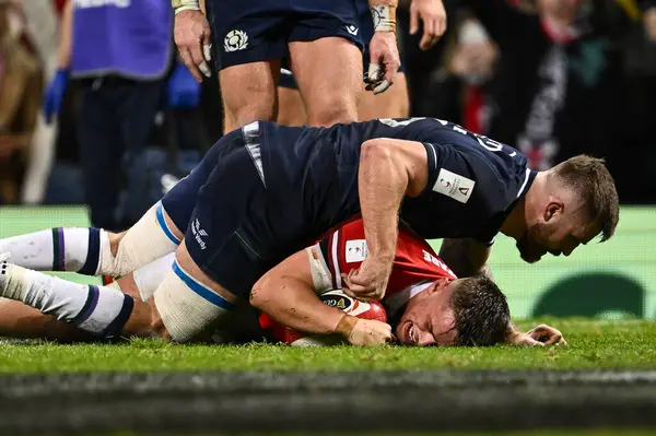 Galler 'den Alex Mann, 3 Şubat 202' de İngiltere 'nin Cardiff kentindeki Principality Stadyumu' nda oynanan 2024 Guinness 6 Milletler Galler - İskoçya maçına gidiyor.