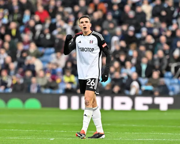 Joo Palhinha Fulham Celebra Gol Para Hacerlo Fulham Durante Partido —  Fotos de Stock