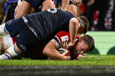 Galler 'den Alex Mann, 3 Şubat 202' de İngiltere 'nin Cardiff kentindeki Principality Stadyumu' nda oynanan 2024 Guinness 6 Milletler Galler - İskoçya maçına gidiyor.