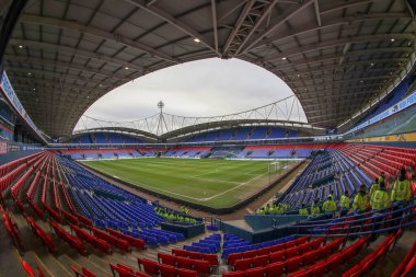 3 Şubat 202 'de Bolton Wanderers, Toughsheet Community Stadyumu' nda Barnsley 'e karşı oynadığı Sky Bet League 1 karşılaşmasında Toughsheet Community Stadyumu' nun genel bir görüntüsü.