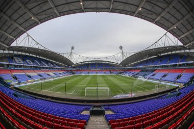 3 Şubat 202 'de Bolton Wanderers, Toughsheet Community Stadyumu' nda Barnsley 'e karşı oynadığı Sky Bet League 1 karşılaşmasında Toughsheet Community Stadyumu' nun genel bir görüntüsü.