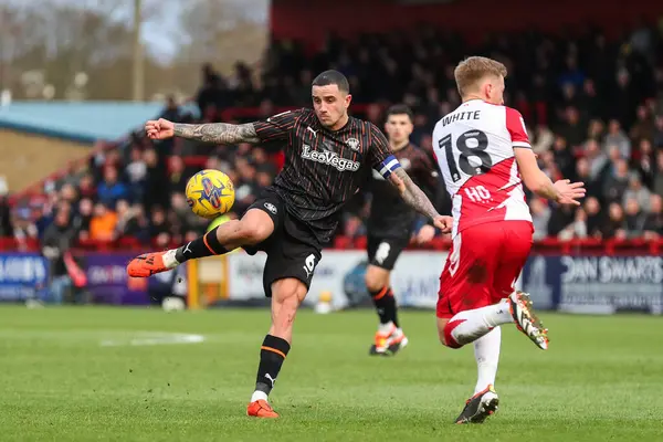 Blackpool 'dan Oliver Norburn' un 3 Şubat 202 'de İngiltere' nin Stevenage stadyumunda oynanan Sky Bet 1 karşılaşmasında gol atma şansı var.