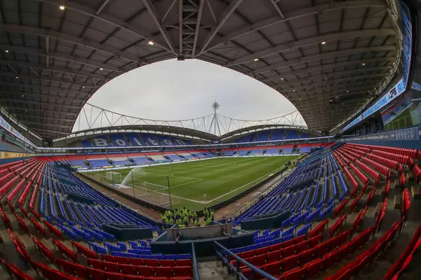 3 Şubat 202 'de Bolton Wanderers, Toughsheet Community Stadyumu' nda Barnsley 'e karşı oynadığı Sky Bet League 1 karşılaşmasında Toughsheet Community Stadyumu' nun genel bir görüntüsü.