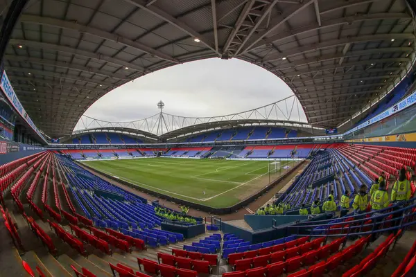 3 Şubat 202 'de Bolton Wanderers, Toughsheet Community Stadyumu' nda Barnsley 'e karşı oynadığı Sky Bet League 1 karşılaşmasında Toughsheet Community Stadyumu' nun genel bir görüntüsü.