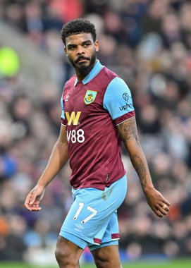 Burnley 'den Lyle Foster, Premier Lig maçı sırasında Burnley, Fulham' a karşı Turf Moor, Burnley, İngiltere, 3 Şubat 202