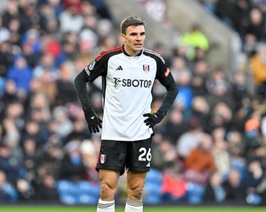 Fulham 'dan Joo Palhinha, Premier Lig maçı sırasında Burnley Fulham' a karşı Turf Moor, Burnley, İngiltere, 3 Şubat 2024