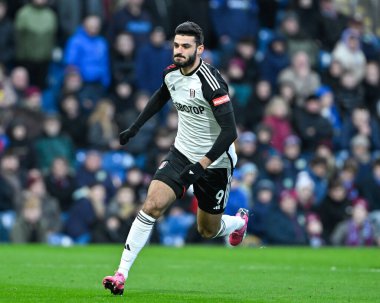 Fulham 'dan Armando Broja, Premier Lig maçı sırasında Burnley Fulham' a karşı Turf Moor, Burnley, İngiltere, 3 Şubat 202