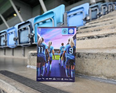 Joie Stadyumu 'nun tribünlerinde oynanan maç günü programı, 4 Şubat 202' de Manchester City Women vs Leicester City Women 'e karşı Joie Stadyumu' nda oynanacak.