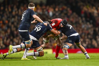 Galler 'den Adam Sakal, İskoçyalı Jamie Ritchie ve İskoçyalı Sam Skinner tarafından 3 Şubat 202' de Principality Stadyumu 'nda oynanan Galler - İskoçya maçında yenildi.