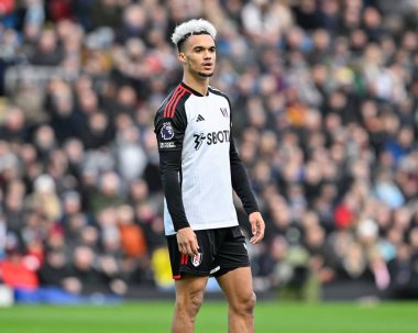 Fulham 'dan Antonee Robinson, Premier Lig maçı sırasında Burnley Fulham' a karşı Turf Moor, Burnley, İngiltere, 3 Şubat 202