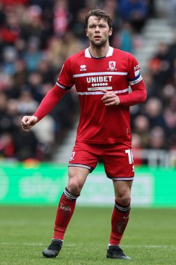 Middlesbrough takımından Jonathan Howson, Middlesbrough - Middlesbrough maçı sırasında Riverside Stadyumu, Middlesbrough, Birleşik Krallık, 4 Şubat 202