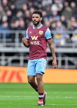 Burnley 'den Lyle Foster, Premier Lig maçı sırasında Burnley, Fulham' a karşı Turf Moor, Burnley, İngiltere, 3 Şubat 202