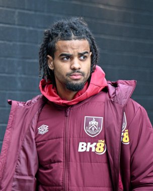 Burnley 'li Mike Trsor Ndayishimiye, Premier Lig maçında Burnley ile Fulham arasında oynanan 3 Şubat 2024 tarihli Turf Moor, Burnley maçında maçtan önce geldi.