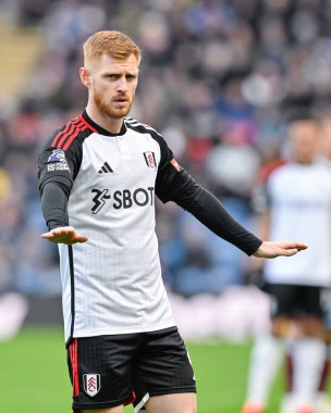 Fulham 'dan Harrison Reed, 3 Şubat 202 tarihinde Burnley ile Fulham arasında oynanan Premier Lig karşılaşmasında tepki gösterdi.