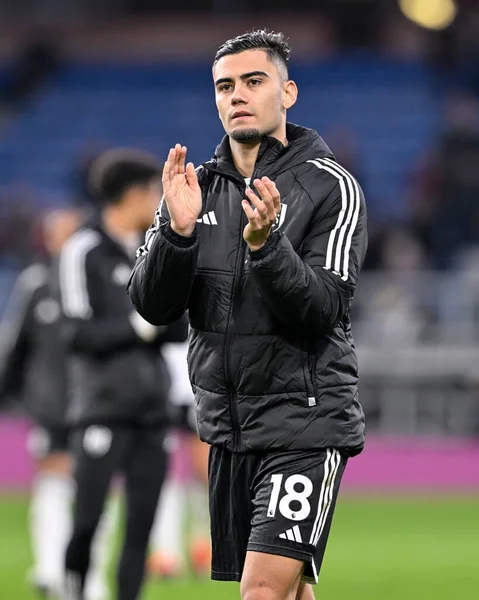 Andreas Pereira Fulham Claps Fans Full Time Premier League Match — Stock Photo, Image